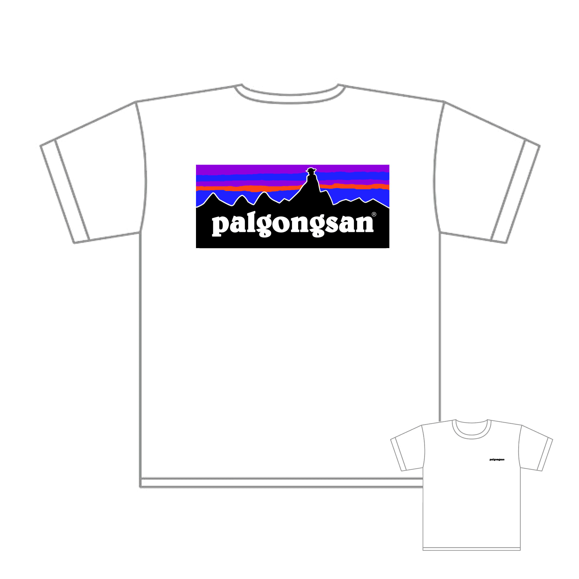 파타고니아 팔공산 갓바위 에디션 기능성 티셔츠